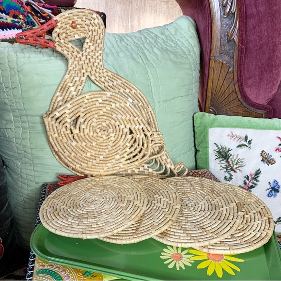 70s Goose Trivet Set - Picture 2 of 6